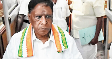 If Rangasamy quits BJP, he will go to jail. Narayanasamy says!