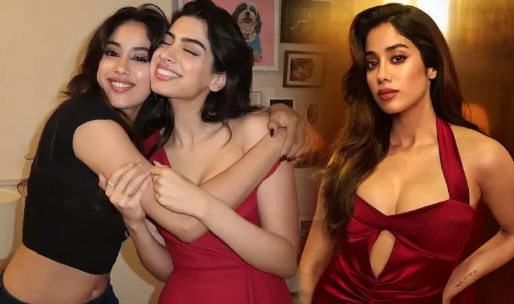 The Hindi remake of Love Today is a hit. Janhvi Kapoor hugs and kisses her sister