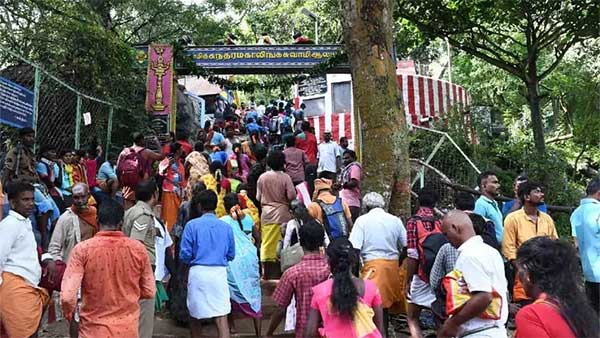 Preparations for Maha Shivratri in full swing Forest department imposes restrictions on devotees in Sathuragiri