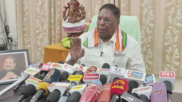 Case against new brewery if approved Former Chief Minister V Narayanasamy