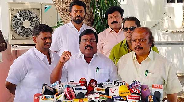 If you support the three-language policy, people will teach you a lesson. Opposition leader Siva warns Rangasamy