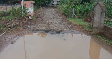 Suchindram-Manakudy road work at a tortoise pace Will the city administration find out?