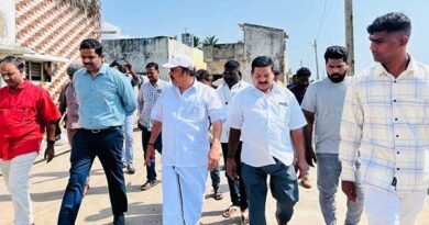 MLA Anibal Kennedy inspects district collector to issue free patta