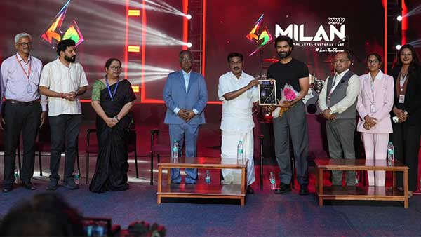 Milan 2025 Grand Arts Festival Begins .. Actor Atharvaa Murali participates