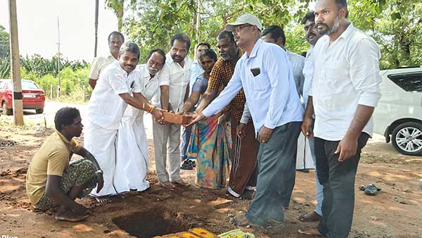 Construction of New Passenger Shelter MLA Shanmugaiah inaugurates!