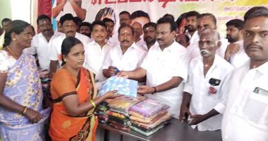 EPS birthday celebration.. AIADMK members in Salem distributing welfare assistance and celebrating!
