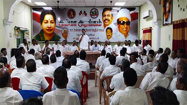AIADMK resolution condemning the DMK government for failing to prevent illicit liquor and sexual crimes!