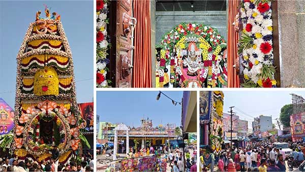 Devotees sacrifice more than 200 goats and chickens to offer prayers to Goddess Durga