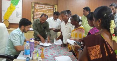 Revenue settlement at the Andipatti taluk office!