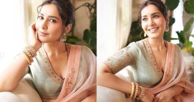 Actress Raashi Khanna looks stunning in a saree!