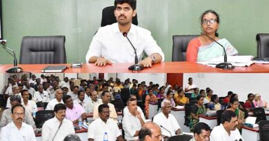 100% pass in 12th grade.. The district collector honored the head teachers by presenting them with a trophy!