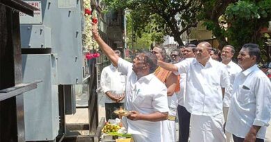 The new transformer for his constituency was inaugurated by MLA Nehru!