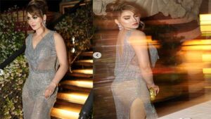 A feast for fans in a glamorous outfit.. Viral pictures from the movie 'Oorvasi Raavathaar'!