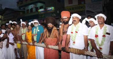Dharmpura Adheenam participates in the Thirunallartharappaneshwar chariot festival!