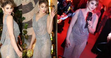 A feast for fans in a glamorous outfit.. Viral pictures from the movie 'Oorvasi Raavathaar'!