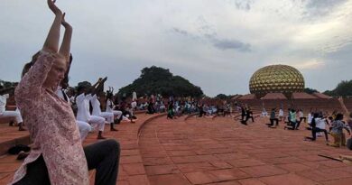 11th International Yoga Day celebration in Auroville!