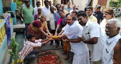 The work of constructing the tar road and cement road with facilities was inaugurated by MLA Anibal Kennedy!