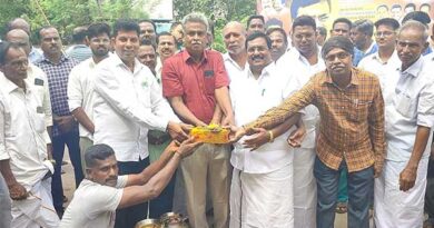 Oral cavity reconstruction work.. The opposition leader Siva inaugurated it!