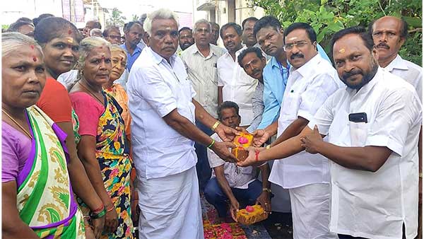 Work is being done to build bridges in three locations.. The opposition leader Siva has inaugurated it!