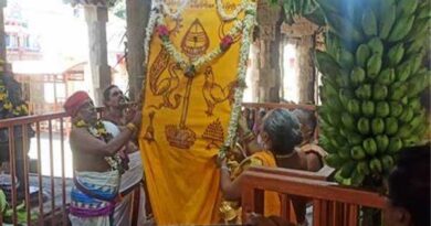 The Vaikasi Visakam festival in Pazhani begins with the flag hoisting!