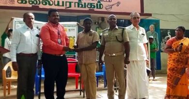 World Environment Day celebration at Andipatti Government School Students raised awareness about plastic