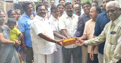 The repair work of anganwadi centers... was inaugurated by the opposition leader Shiva!