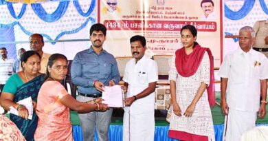 Welfare scheme assistance worth ₹1.05 crore provided through the Revenue Committee... District Collector Prathap delivered it.
