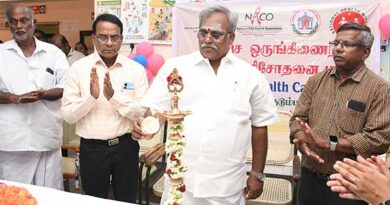 Free health check-up camp .. Speaker Selvam inaugurated it!