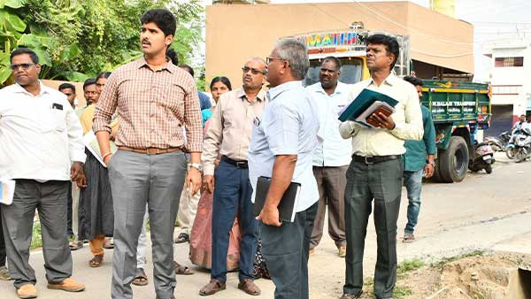 Monsoon preparedness measures.. District Collector M. Prathap's inspection: