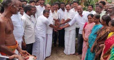 Groundbreaking ceremony for the construction of a tar road in Makudanchavadi Union with the participation of MP Selvak Ganapathi!
