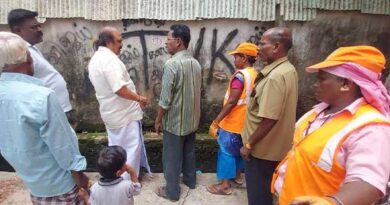 Sewage drainage canal renovation work.. MLA Anibal Kennedy conducts a site inspection!