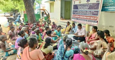 Special village assembly meeting for social audit.. Participation of workers from 100-day employment scheme of 18 village panchayats!
