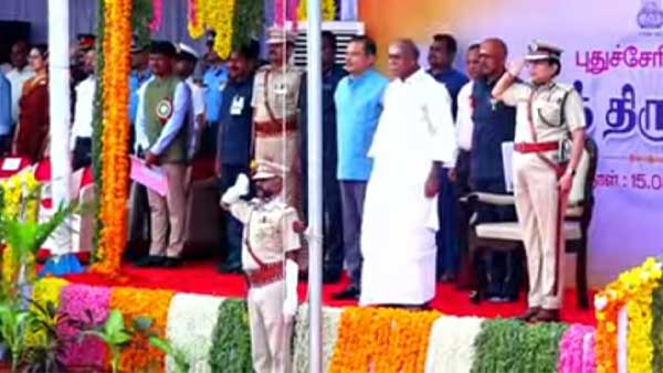 66 megawatt capacity solar power panels have been installed.. Chief Minister Rangasamy takes pride!
