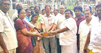 The Villianur substation upgrade work was inaugurated by the opposition party leader!