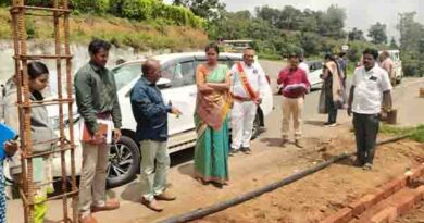 மாவட்ட ஆட்சித்தலைவர் லட்சுமி பவ்யா தண்ணீருஆய்வு