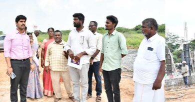 Various project works in Poondi Panchayat.. District Collector M. Prathap inspects!