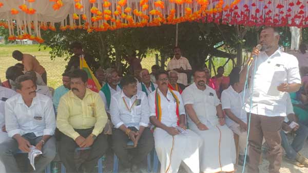 Ensure job security.. Tamil Nadu Right to Life Party protests against the sugar factory!