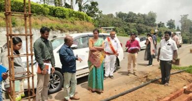 Udhagai Panchayat Union development project works.. District Collector Lakshmi Pavya inspects the water!