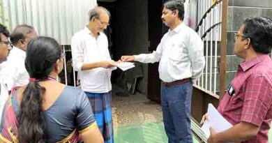 வாக்காளர்படிவம்வழங்கும் பணியினைஆட்சியர்ஆய்வு