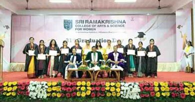 ஸ்ரீராமகிருஷ்ணா மகளிர்கல்லூரி பட்டமளிப்பு விழா