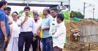கட்டுமான பணிகள் ஆட்சியர் மு.பிரதாப் நேரில் ஆய்வு