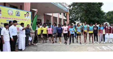 ஓட்டப் போட்டி சா.மு.நாசர் துவக்கி வைத்தார்