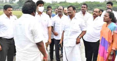 அமைச்சர் சா.மு.நாசர், ஆட்சியர் மு.பிரதாப் ஆய்வு