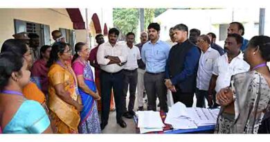 சிறப்பு பார்வையாளர் ராமன் குமார் நேரில் ஆய்வு