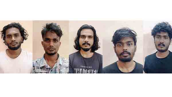 போதைப்பொருள் கடத்தி வந்ததாக ஐந்து பேர் கைது