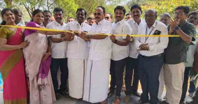 திருந்தவெளி கலை அரங்கம் MP கணபதி ,ராஜ்குமார் திறந்துவைத்தார்