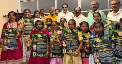 உலக சாதனை காரைக்கால் தர்ஷினி விஜயகுமார் நாட்டியக்குழு