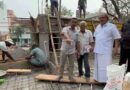 கோயில் கட்டுமான பணிகளை ஆய்வு செய்த எம்எல்ஏ