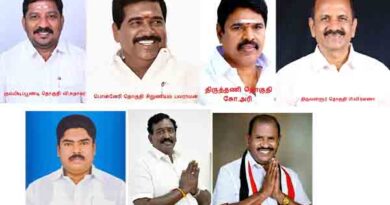 திருவள்ளூர் மாவட்டத்தில்7 வேட்பாளர்கள் எடப்பாடி பழனிச்சாமி அறிவிப்பு