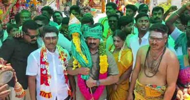 நாம் தமிழர் கட்சி சீமான் திருத்தணியில் சாமி தரிசனம்